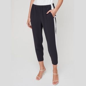 Aritzia Babaton Dexter pants with a green stripe. 🖤